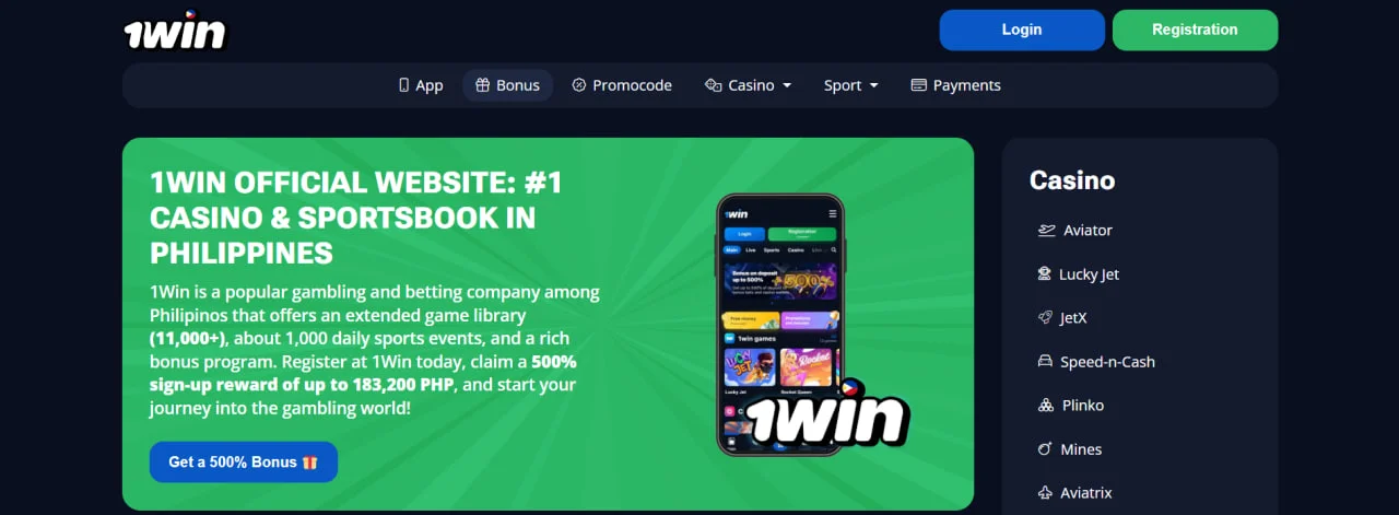 1Win Philippines: Casino, Sports Betting at Bonuses
